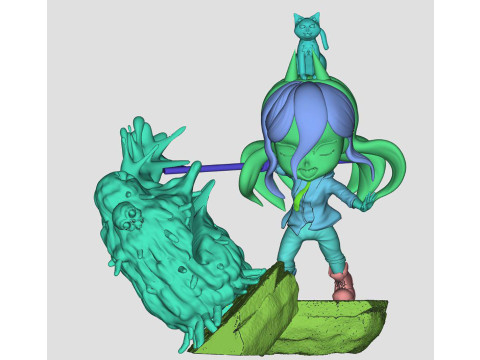 Power Chibi 3D Print Model