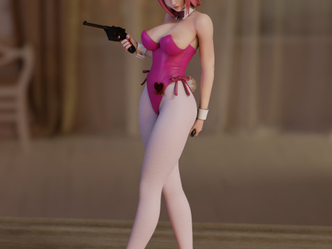 Kallen Bunny 3D Print Model