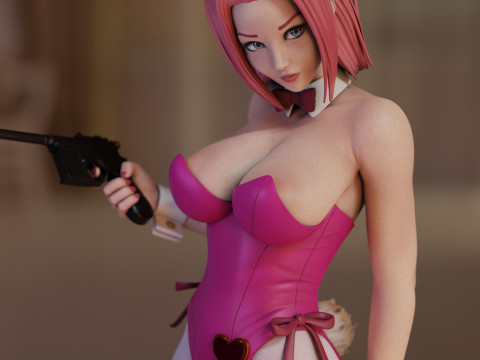 Kallen Bunny Modèles 3D en vedette