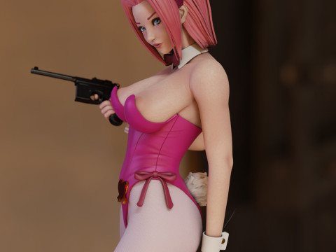 Kallen Bunny Modèles 3D en vedette