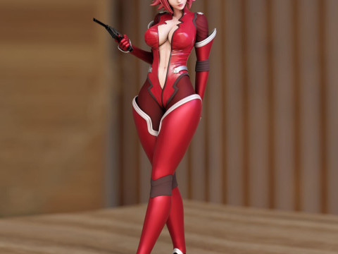 Kallen - Code Geass 3D प्रिंट मॉडल