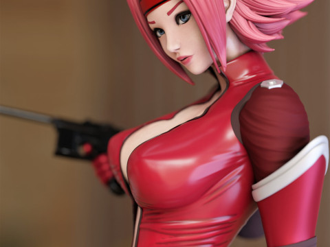 Kallen - Code Geass 3D प्रिंट मॉडल