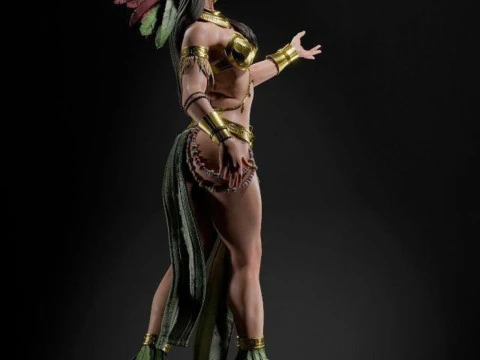 Aztec Godess 3D Print Model