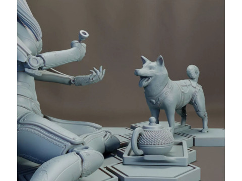 H1N4 The Cyborg Geisha 3D Print Model