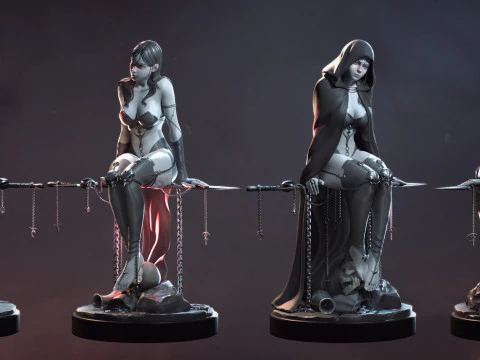 浮遊ネクロマンサー 3Dプリントモデル