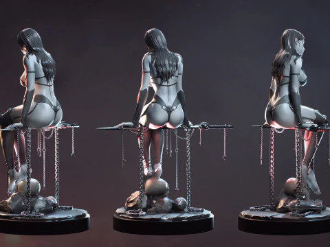 Levitating Necromancer 3D Print Model