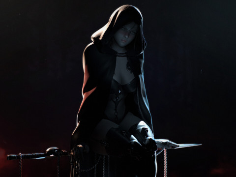 Levitating Necromancer 3D Print Model
