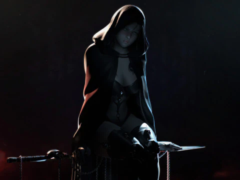 Levitating Necromancer 3D Print Model