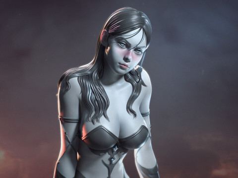 Levitating Necromancer 3D Print Model