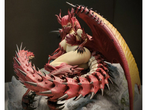 Rathalos Girl Model Cetak 3D