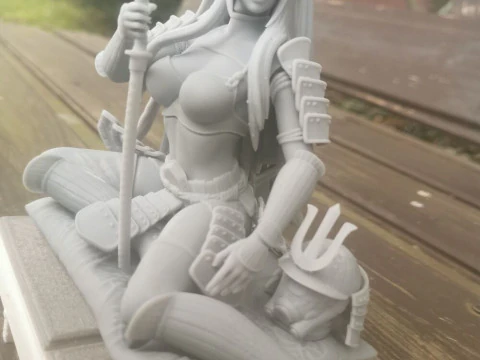 Stormtrooper Samurai Sitting Pose 3D Print Model