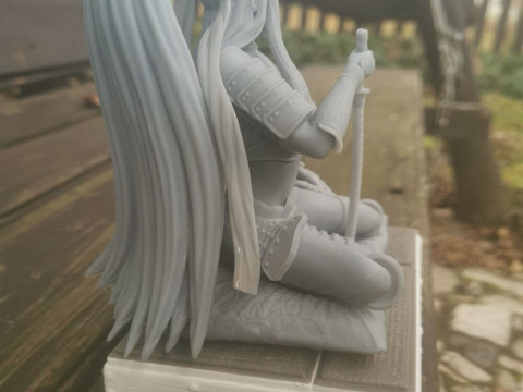 Stormtrooper Samurai Sitting Pose 3D Print Model