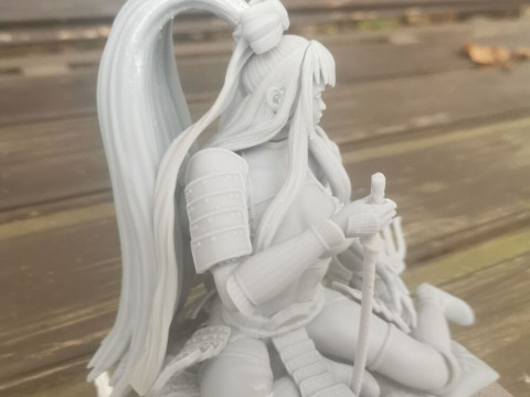 Stormtrooper Samurai Sitting Pose 3D Print Model