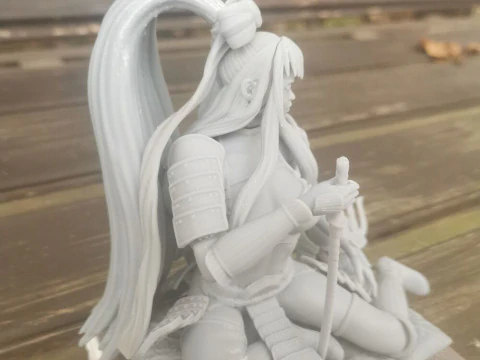 Stormtrooper Samurai Sitting Pose 3D Print Model