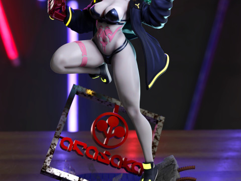 Rebecca Cyberpunk 3D Принт Модель