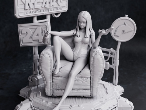 Rebecca Cyberpunk Edgerunners 3D Print Model