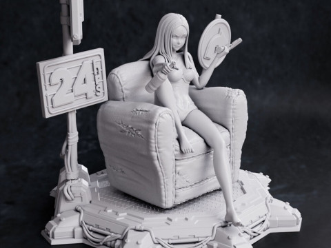 Rebecca Cyberpunk Edgerunners 3D Print Model