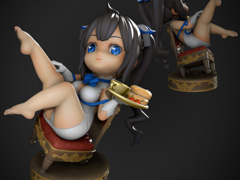 Hestia Chibi Modelo de Impressão 3D