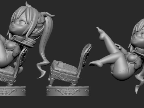 Hestia Chibi Modello di stampa 3D