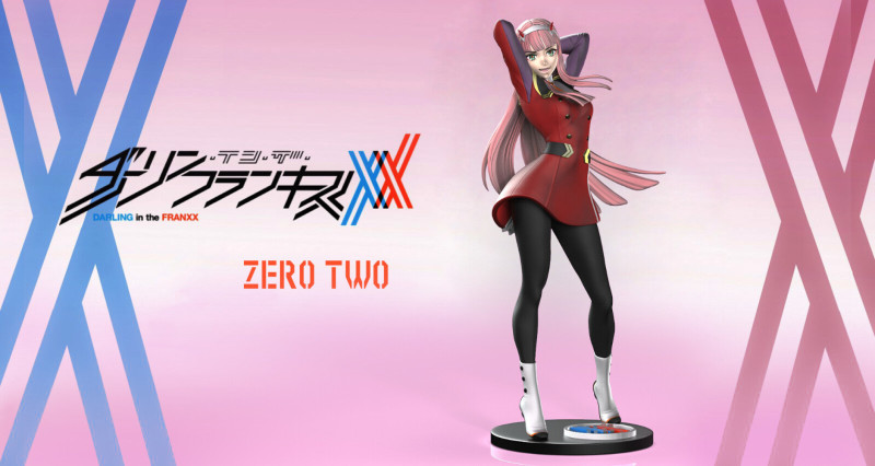 Darling in the Franxx - Zero Two Model Cetak 3D .c4d .max .obj .3ds .fbx .stl .blend