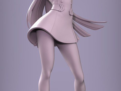 Darling in the Franxx - Zero Two Model Cetak 3D