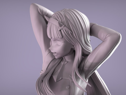 Darling in the Franxx - Zero Two Model Cetak 3D