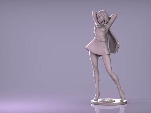 Darling in the Franxx - Zero Two Model Cetak 3D