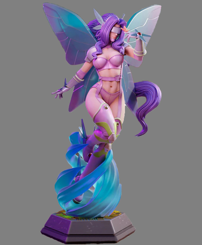Kazemon Digimon 3D Print Model .c4d .max .obj .3ds .fbx .stl .blend