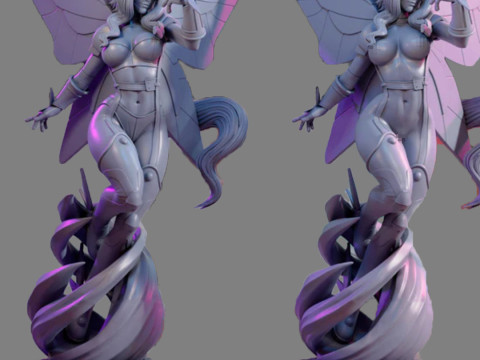 Kazemon Digimon 3D Print Model