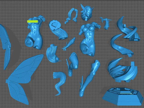 Kazemon Digimon 3D Print Model