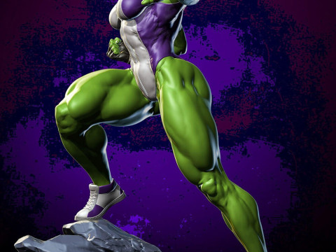 She Hulk 3D 프린트 모델
