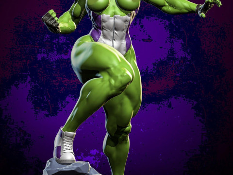 She Hulk 3D 프린트 모델