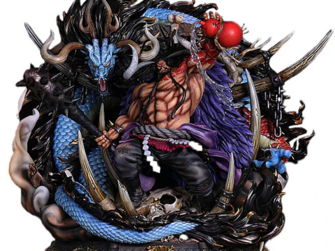 Kaido Emperor and Dragon 3D Print Model