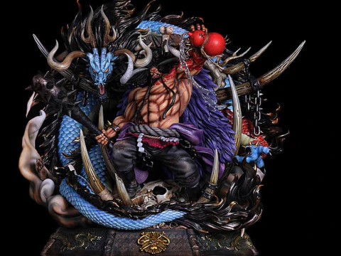 Kaido Emperor and Dragon 3D Print Model