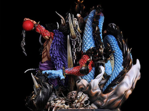 Kaido Emperor and Dragon 3D Print Model