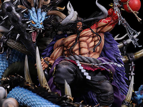 Kaido Emperor and Dragon 3D Print Model