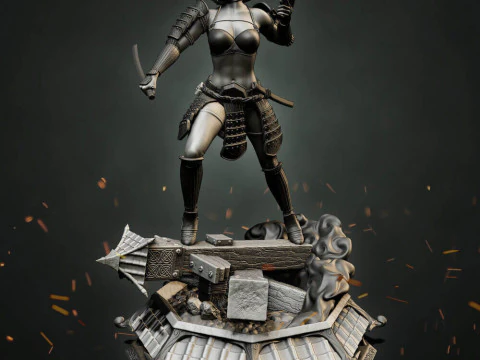 Stormtrooper Samurai 3D Print Model