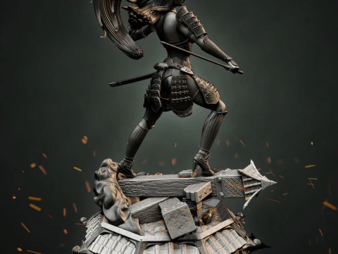 Stormtrooper Samurai 3D Print Model