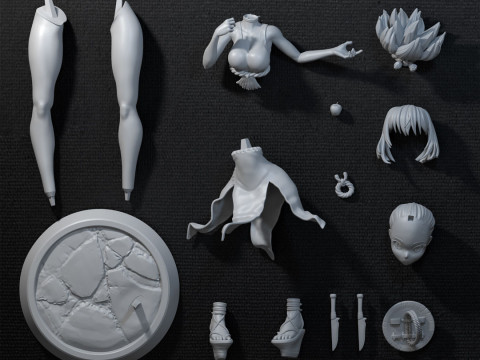 Kohaku - Dr Stone 3D Принт Модель