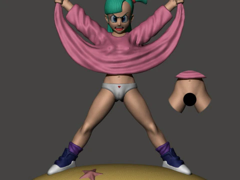 Bulma muestra al Maestro Roshi Modelo de impresión 3D