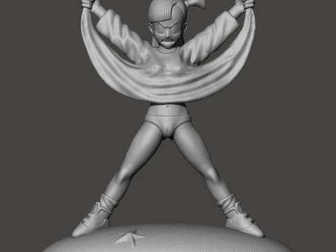 Bulma Flashes Master Roshi 3D Print Model