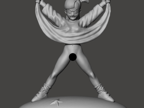Bulma Flashes Master Roshi 3D 프린트 모델
