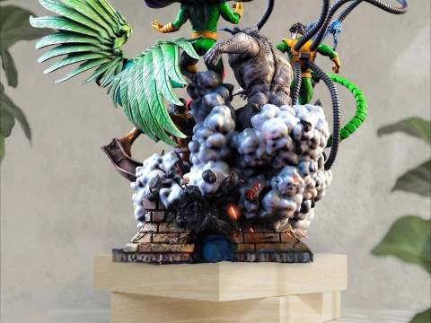 Sinister Six - Spiderman Diorama Model Cetak 3D