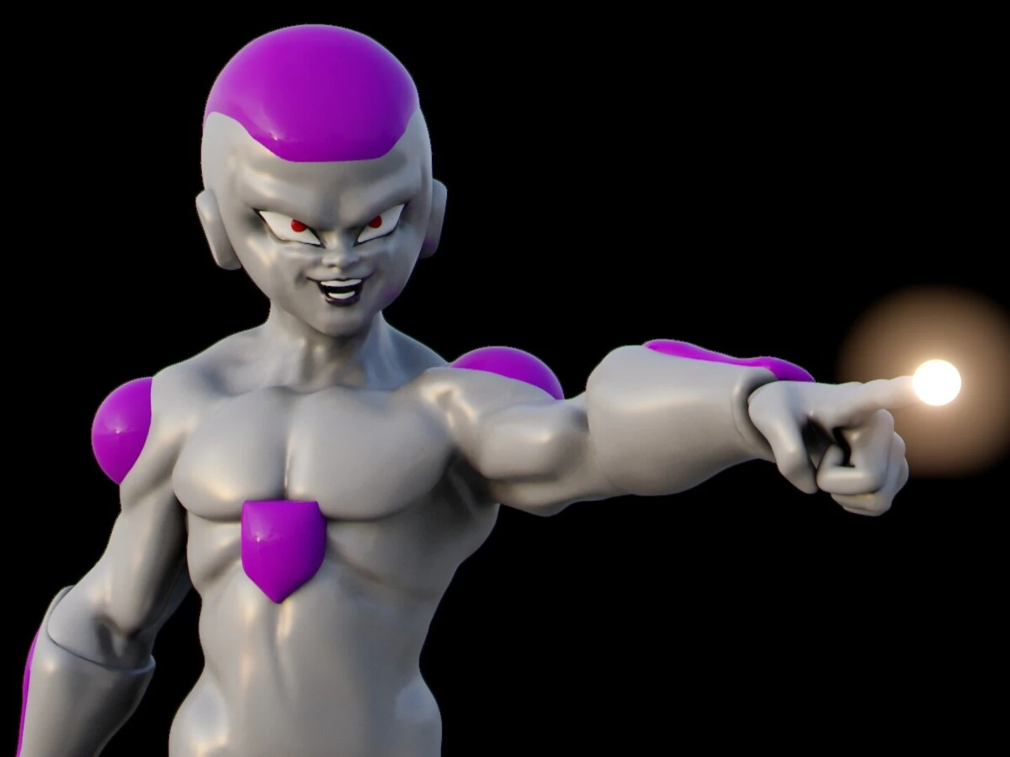 Frieza Final Form 3D Print Model .c4d .max .obj .3ds .fbx .stl .blend