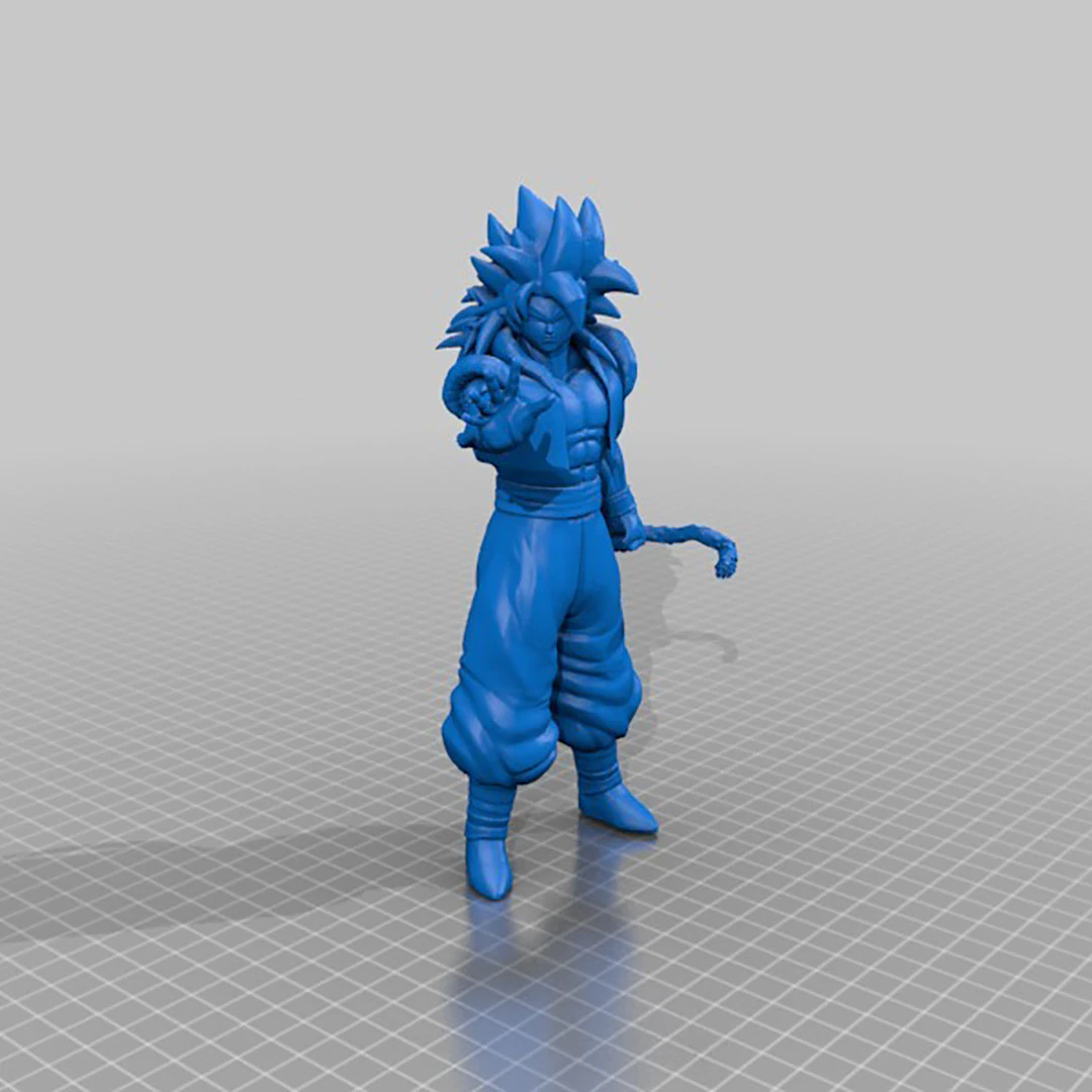 Gogeta Figure 3D Print Model .c4d .max .obj .3ds .fbx .stl .blend 