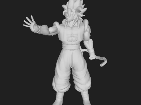 Gogeta Figure 3D 打印模型