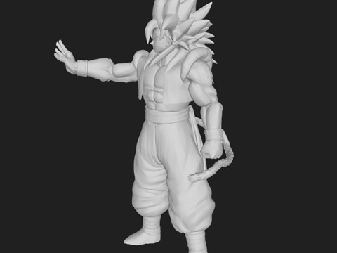 Gogeta Figure 3D 打印模型