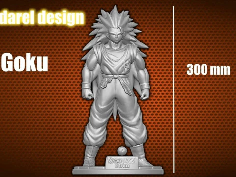 Dragon Ball Z Goku Modelo de Impressão 3D