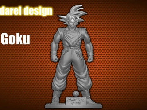 Dragon Ball Z Goku 3D Print Model