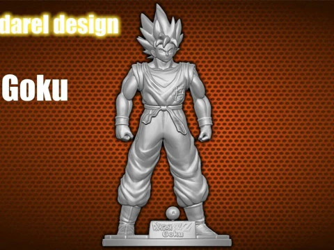 Dragon Ball Z Goku 3D Print Model
